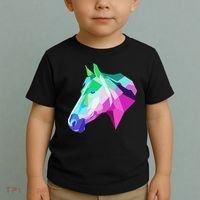 Cool Geometric Horse Toddler T-Shirt thumb 2