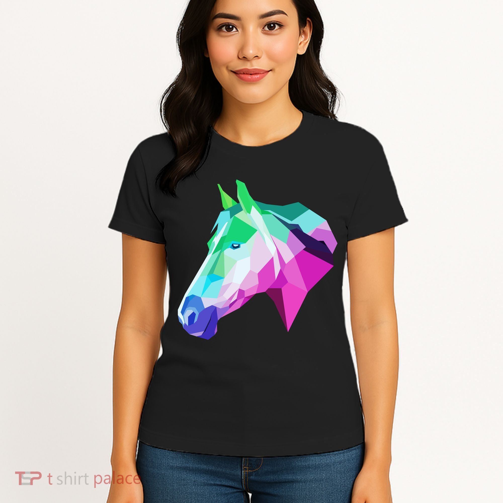 Cool Geometric Horse Women's T-Shirt
