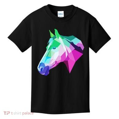 Cool Geometric Horse Kids T-Shirt