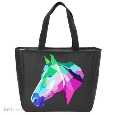 Cool Geometric Horse Tote Bag