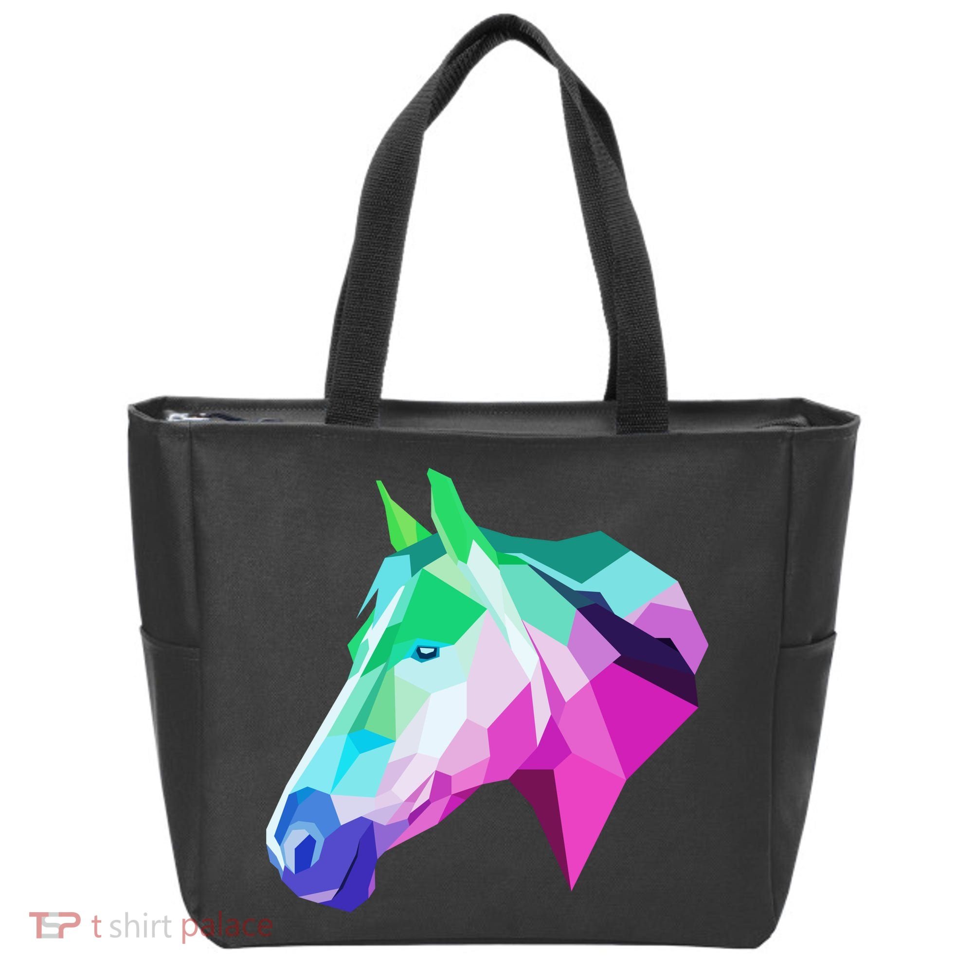 Cool Geometric Horse Tote Bag