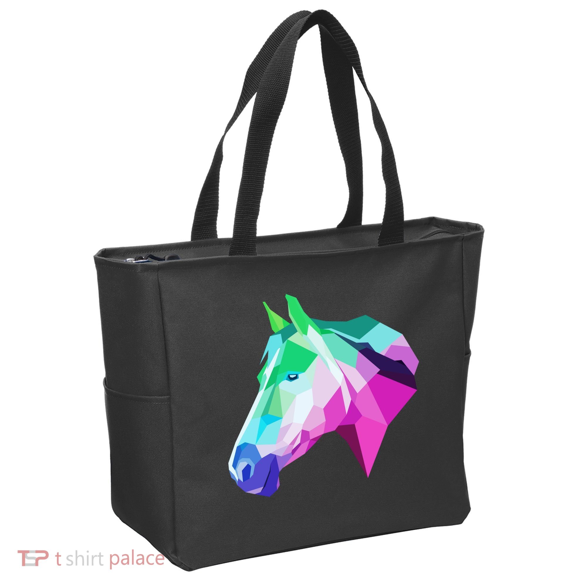 Cool Geometric Horse Tote Bag