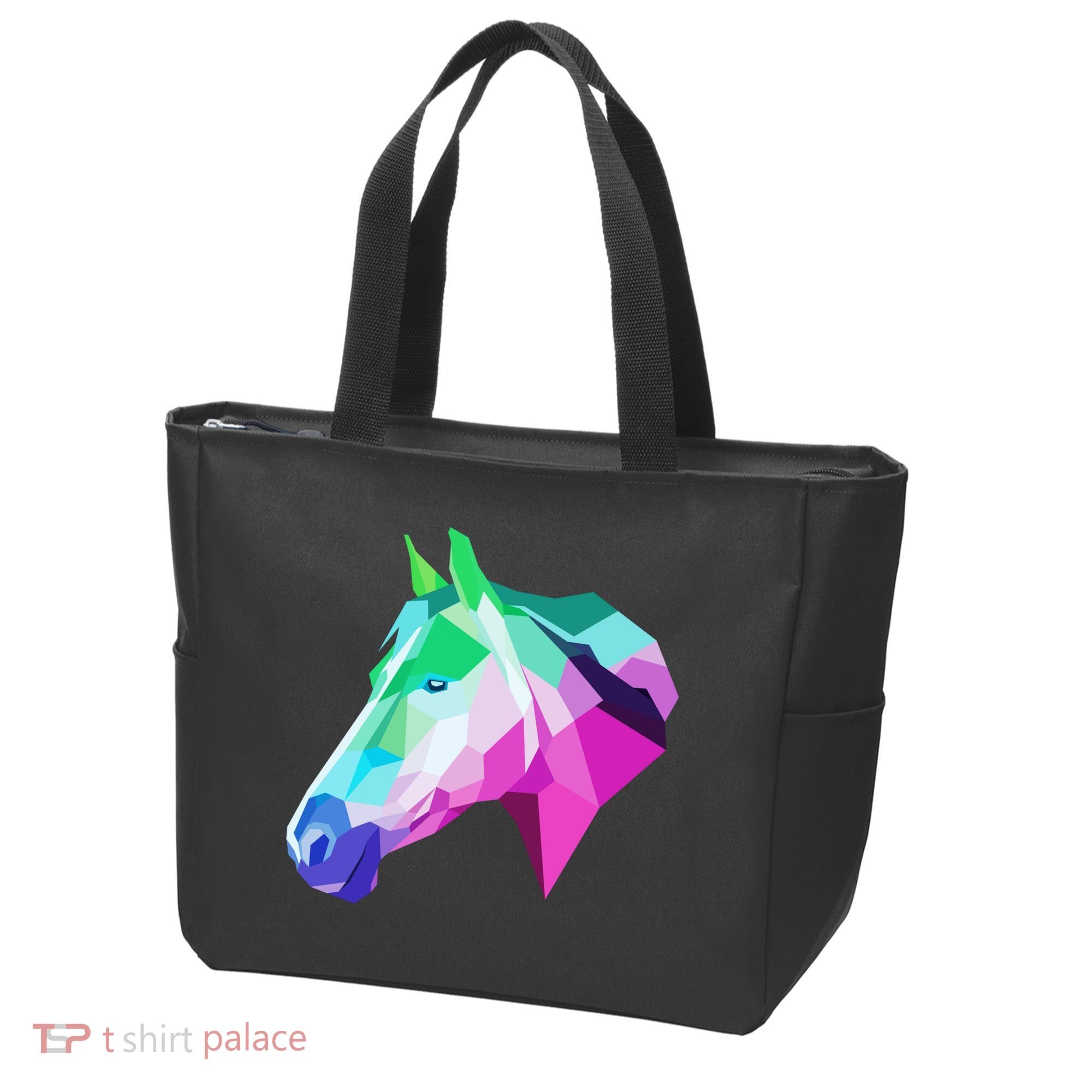 Cool Geometric Horse Tote Bag
