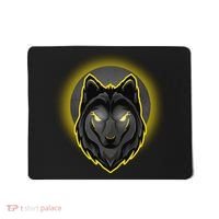Cool Ghost Wolf Glowing Moon Mousepad thumb 0