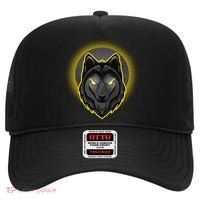 Cool Ghost Wolf Glowing Moon Hat thumb 0