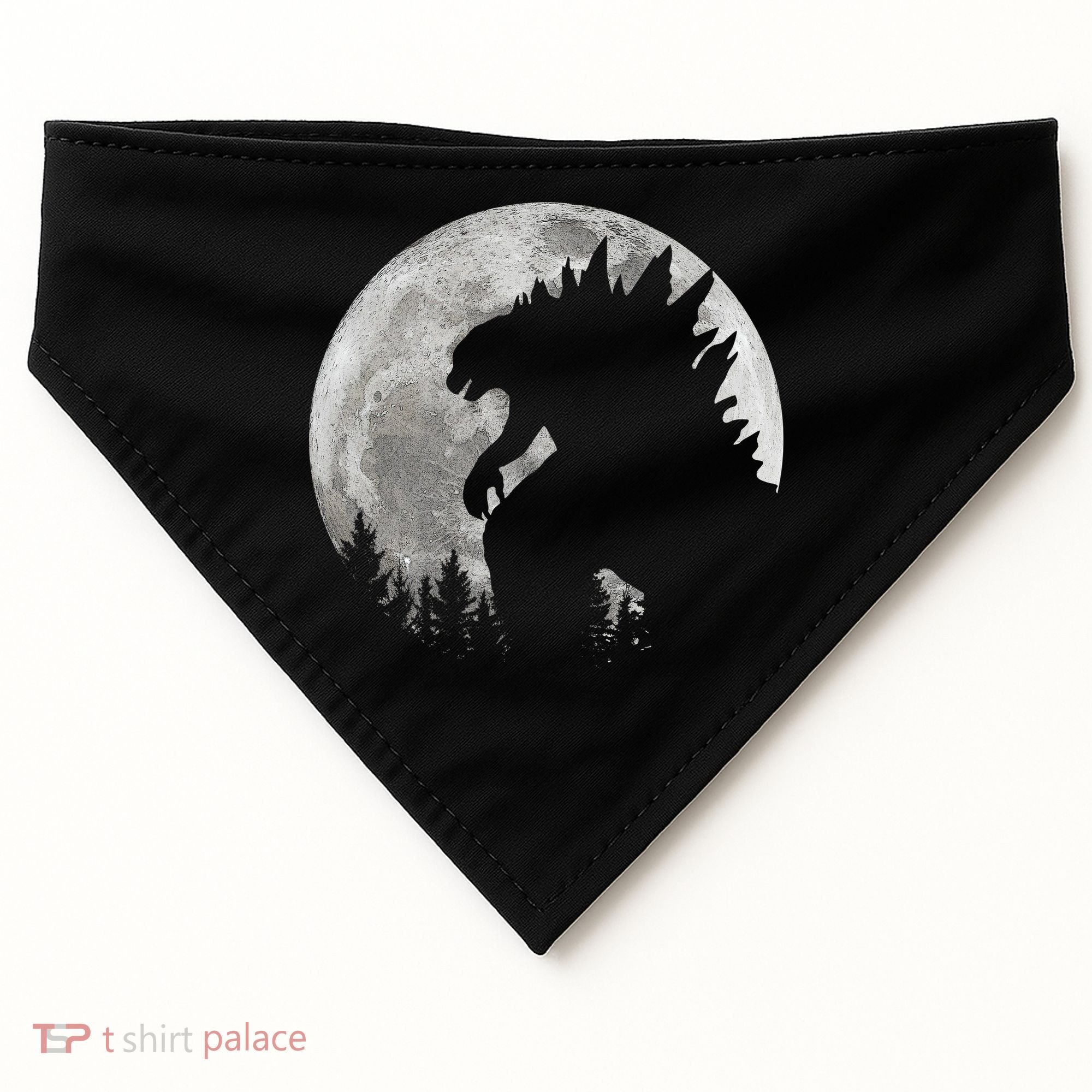 Cool Monster Full Moon USA-Made Doggie Bandana