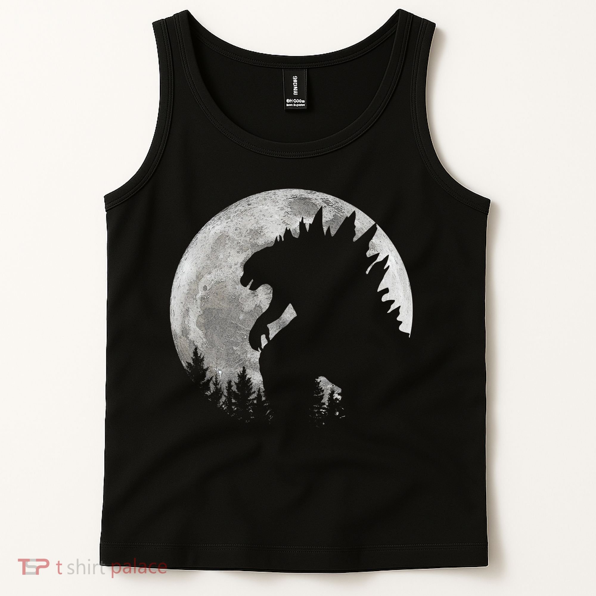 Cool Monster Full Moon Tank Top