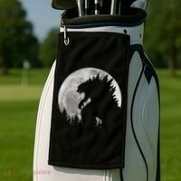 Cool Monster Full Moon Golf Towel thumb 2