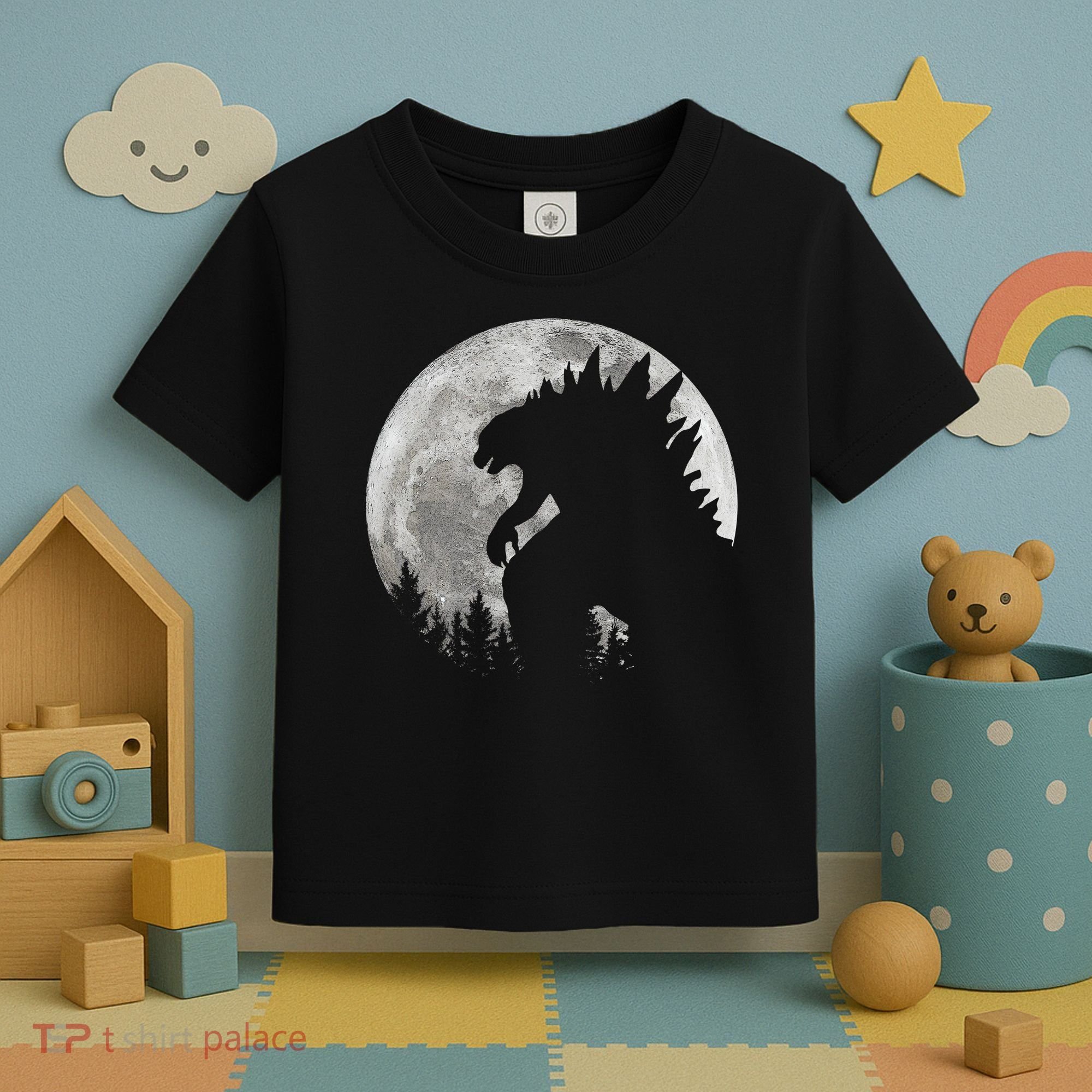Cool Monster Full Moon Toddler T-Shirt