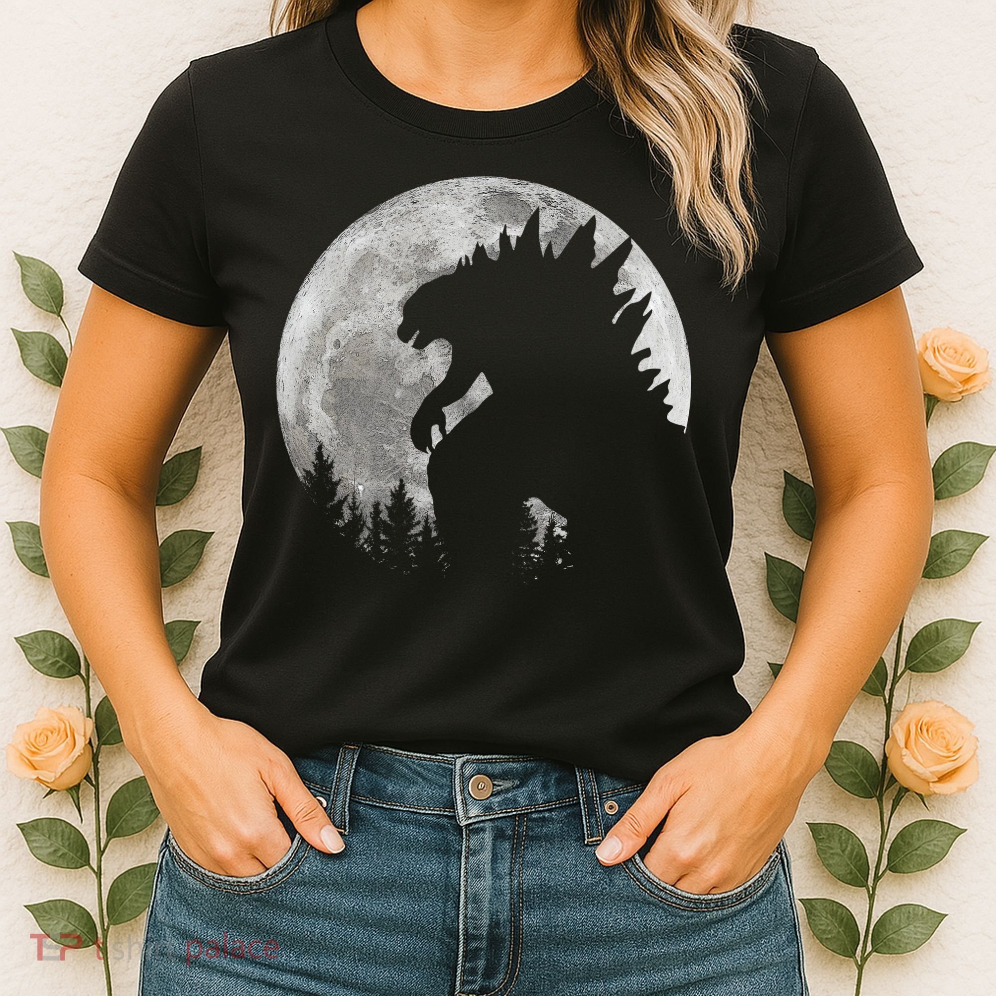 Cool Monster Full Moon Women's T-Shirt