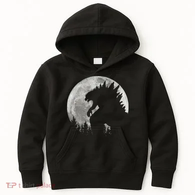 Cool Monster Full Moon Kids Hoodie