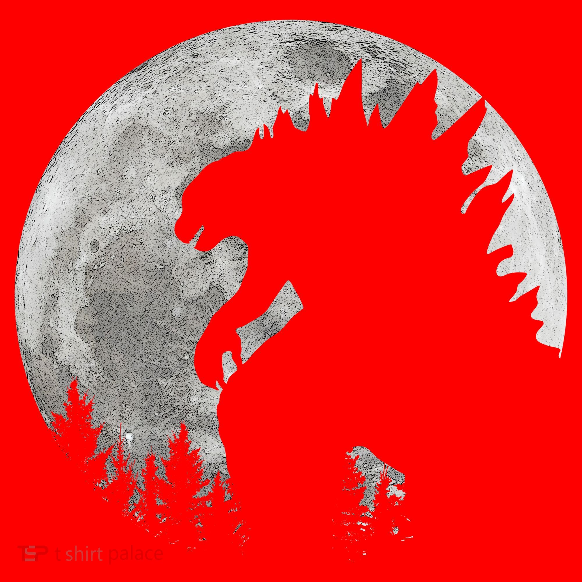 Cool Monster Full Moon Santa Hat