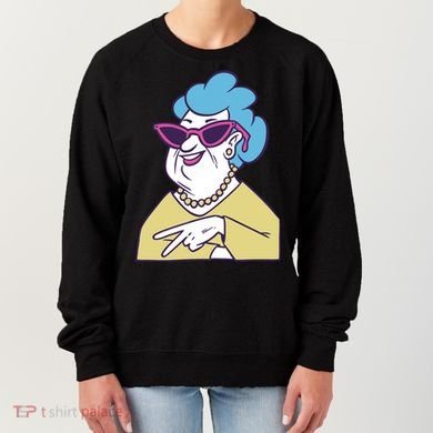 Cool Grandma Peace Sign Women's Sweatshirt