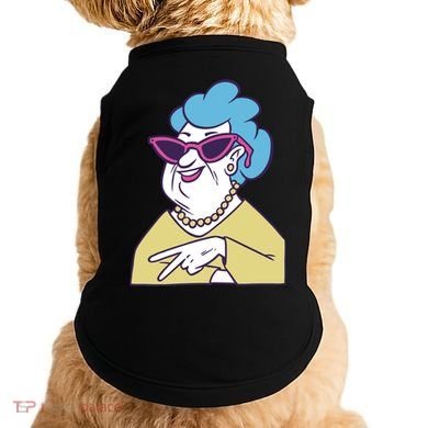 Cool Grandma Peace Sign Doggie Tank