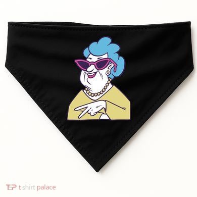 Cool Grandma Peace Sign USA-Made Doggie Bandana