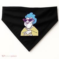 Cool Grandma Peace Sign USA-Made Doggie Bandana thumb 0