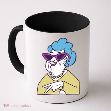 Cool Grandma Peace Sign Coffee Mug