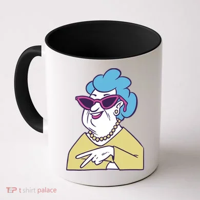 Cool Grandma Peace Sign Coffee Mug