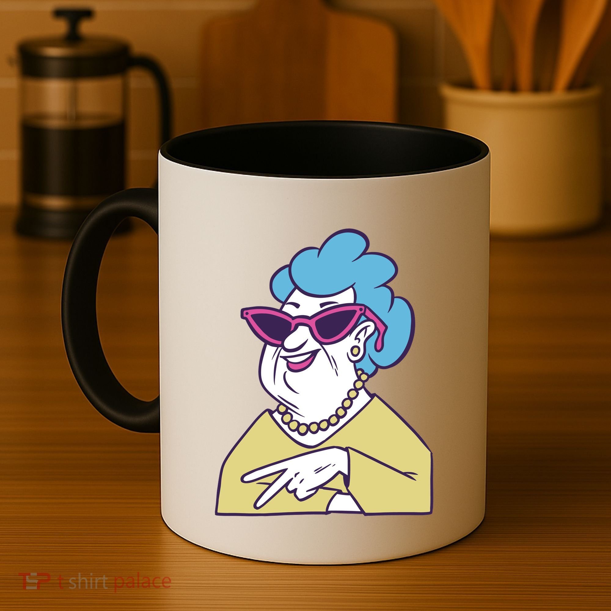 Cool Grandma Peace Sign Coffee Mug