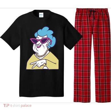 Cool Grandma Peace Sign Pajama Set