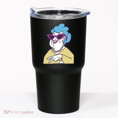 Cool Grandma Peace Sign Tumbler