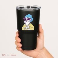 Cool Grandma Peace Sign Tumbler thumb 2