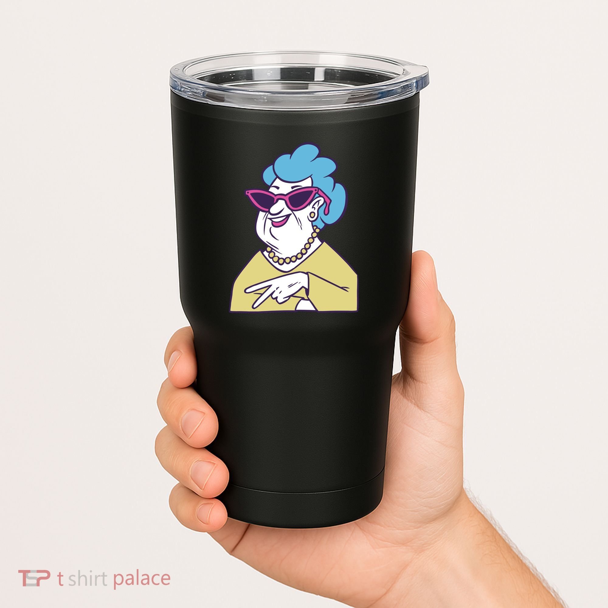 Cool Grandma Peace Sign Tumbler