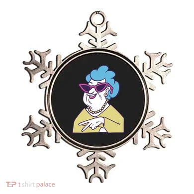 Cool Grandma Peace Sign Ornament