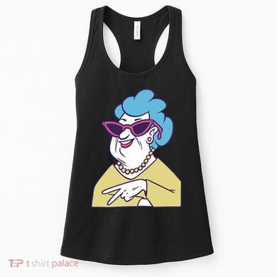Cool Grandma Peace Sign Women's Tank Top