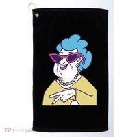 Cool Grandma Peace Sign Golf Towel thumb 0