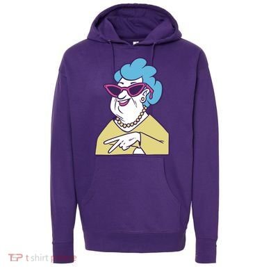Cool Grandma Peace Sign Hoodie
