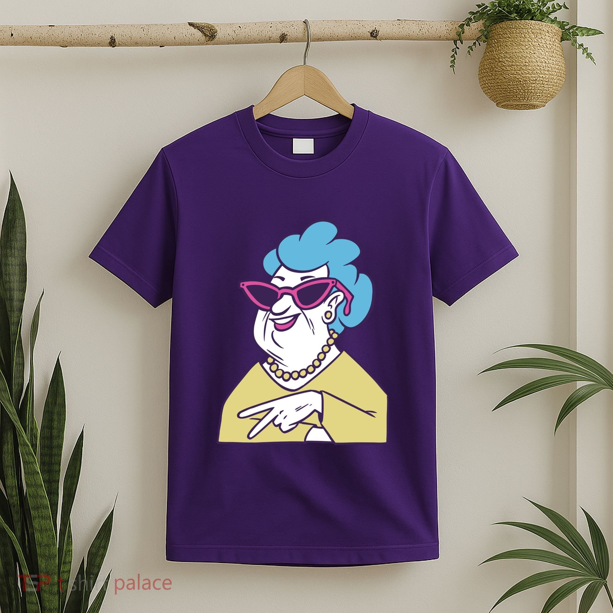 Cool Grandma Peace Sign T-Shirt