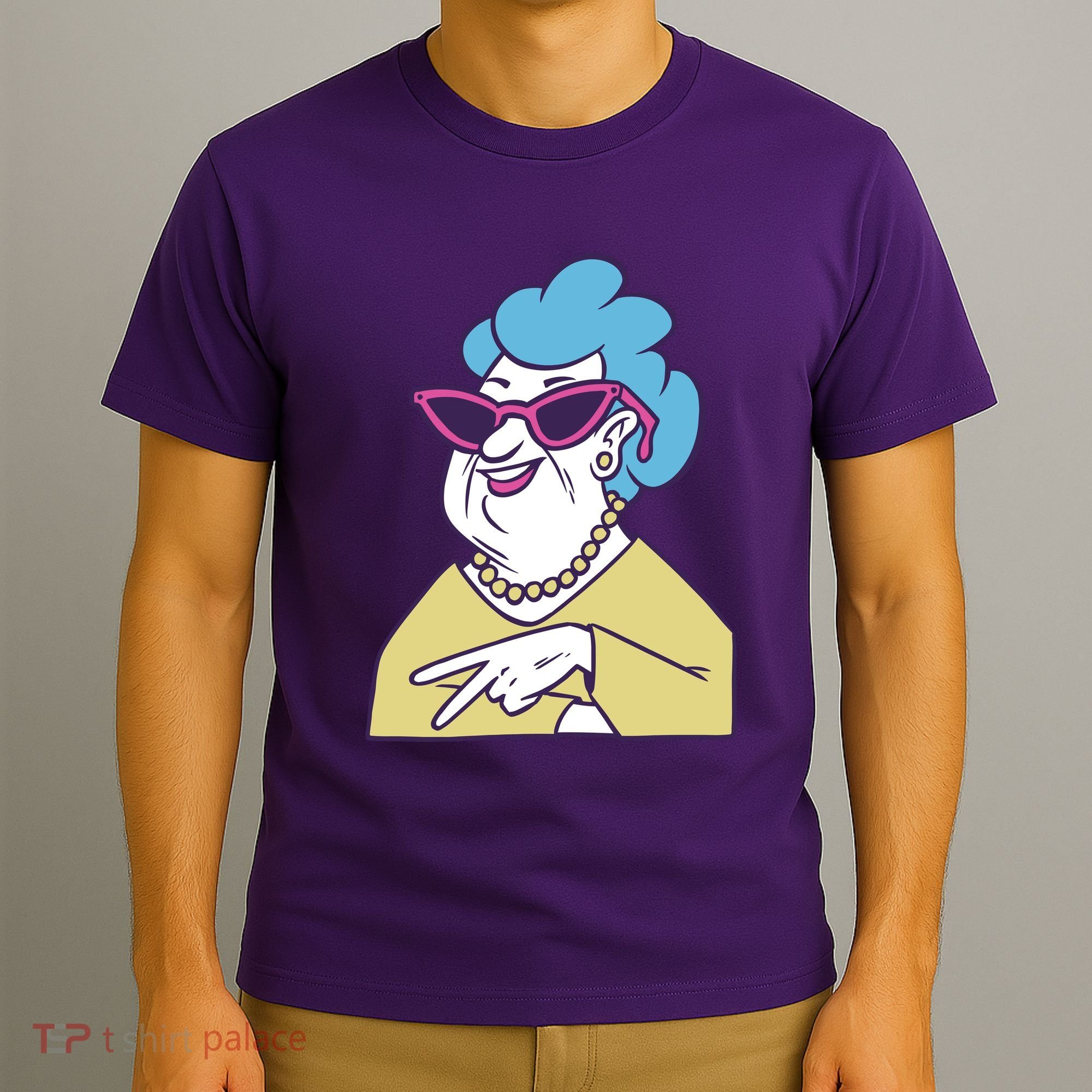 Cool Grandma Peace Sign T-Shirt
