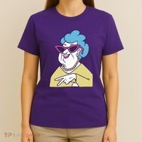 Cool Grandma Peace Sign T-Shirt thumb 4