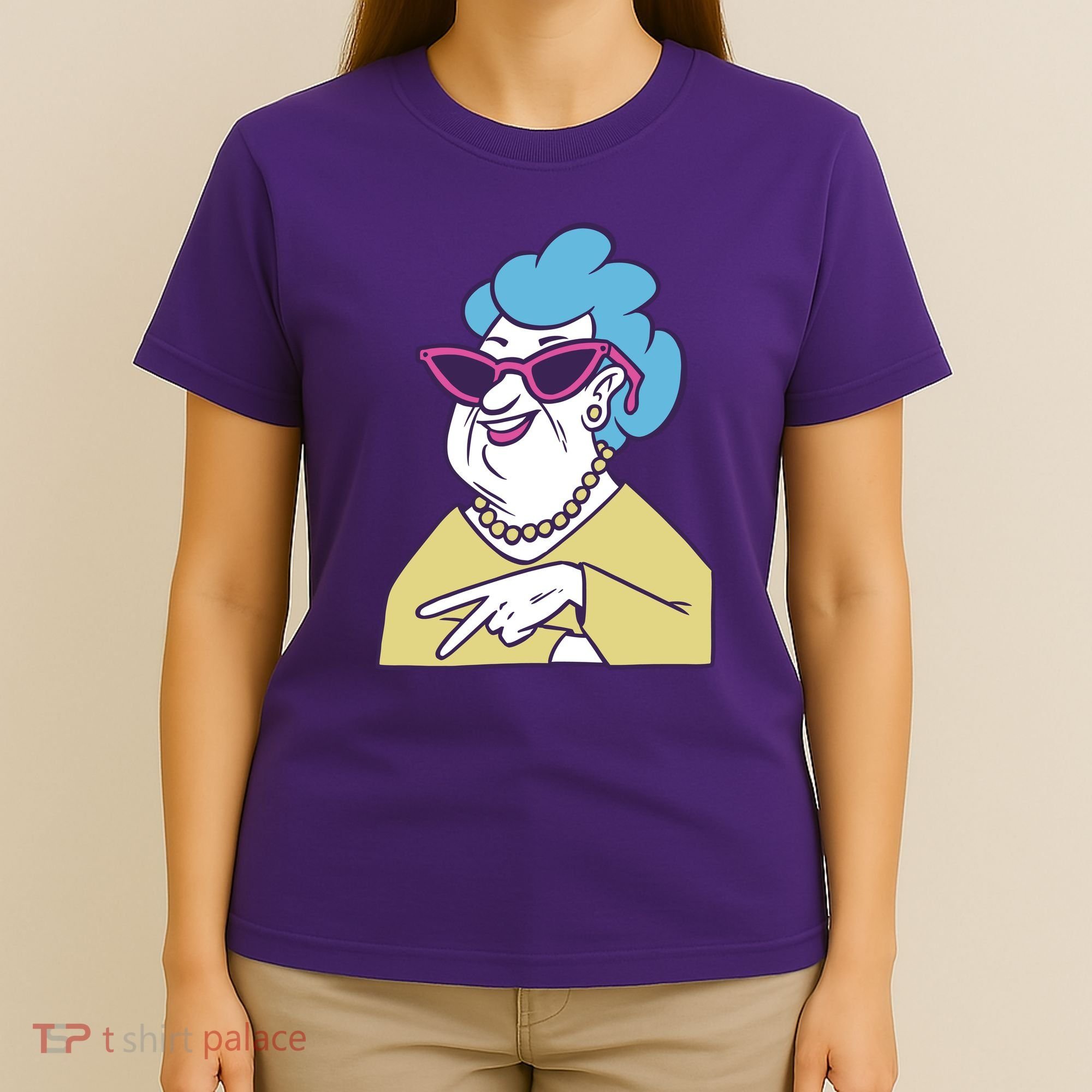 Cool Grandma Peace Sign T-Shirt