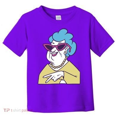 Cool Grandma Peace Sign Toddler T-Shirt
