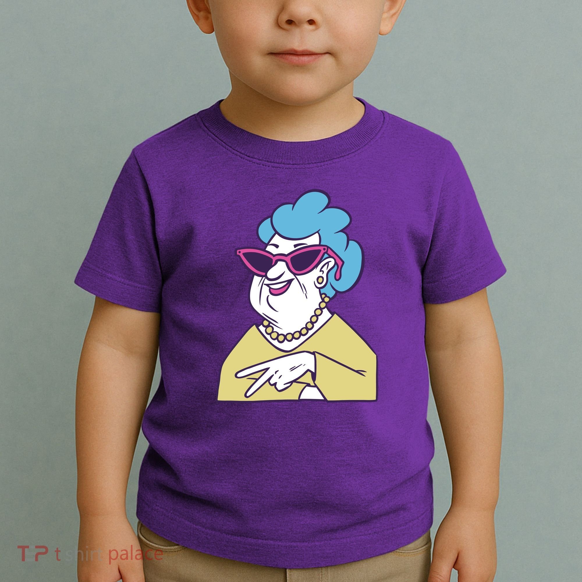 Cool Grandma Peace Sign Toddler T-Shirt