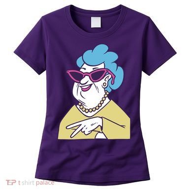 Cool Grandma Peace Sign Women's T-Shirt