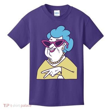 Cool Grandma Peace Sign Kids T-Shirt