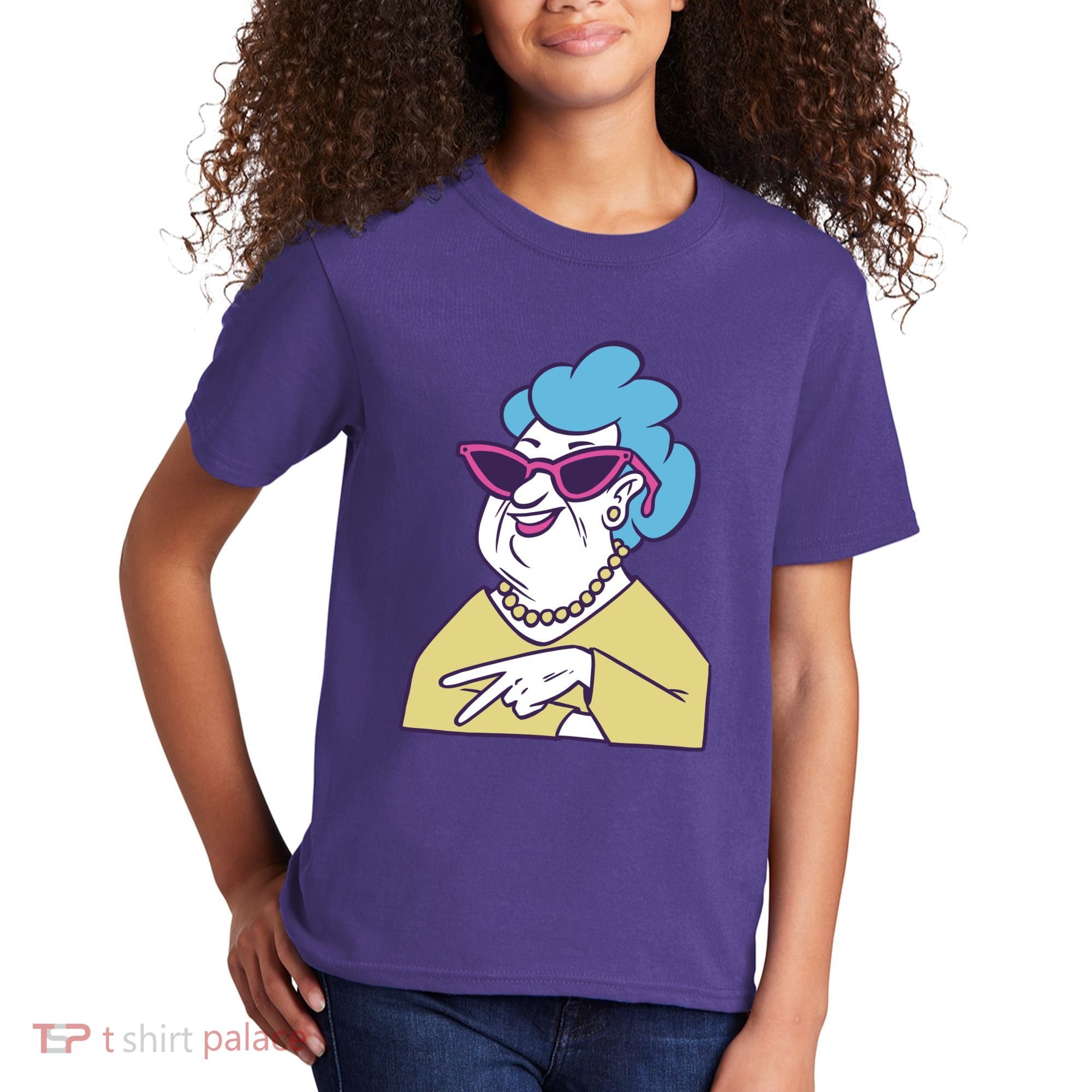 Cool Grandma Peace Sign Kids T-Shirt