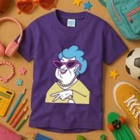 Cool Grandma Peace Sign Kids T-Shirt thumb 3