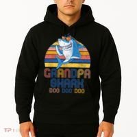 Cool Grandpa Shark Doo Doo Doo Hoodie thumb 2