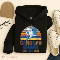 Cool Grandpa Shark Doo Doo Doo Hoodie thumb 4