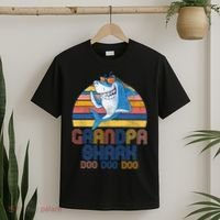 Cool Grandpa Shark Doo Doo Doo T-Shirt thumb 2