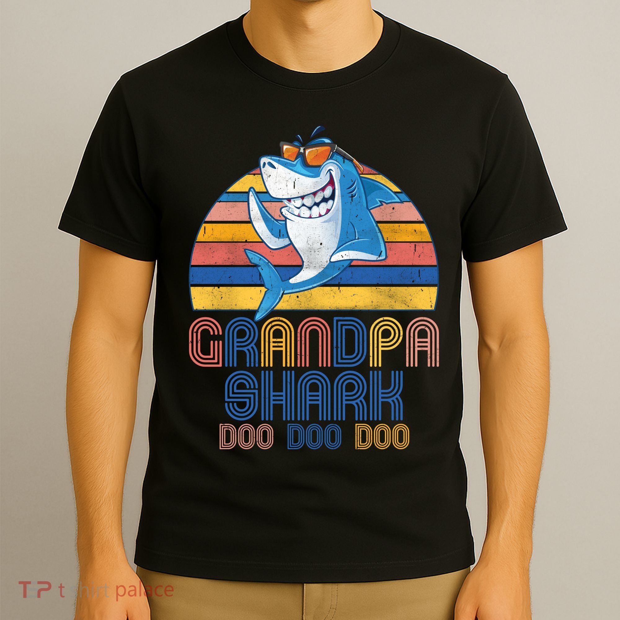 Cool Grandpa Shark Doo Doo Doo T-Shirt