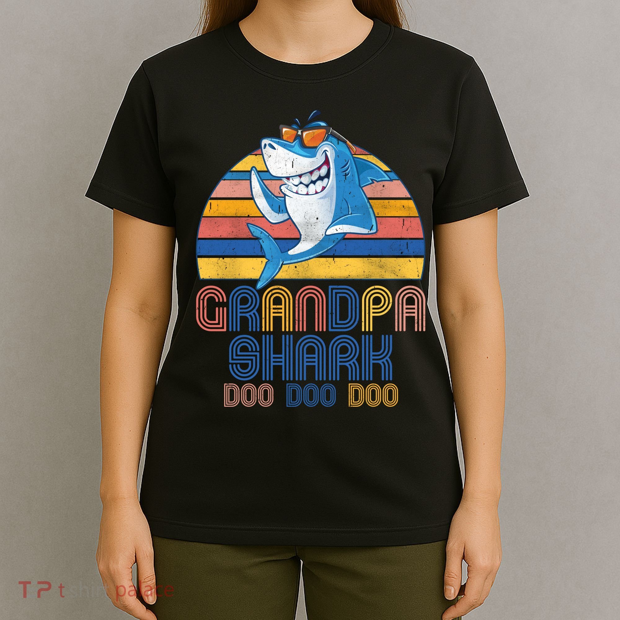 Cool Grandpa Shark Doo Doo Doo T-Shirt