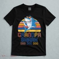 Cool Grandpa Shark Doo Doo Doo T-Shirt thumb 5