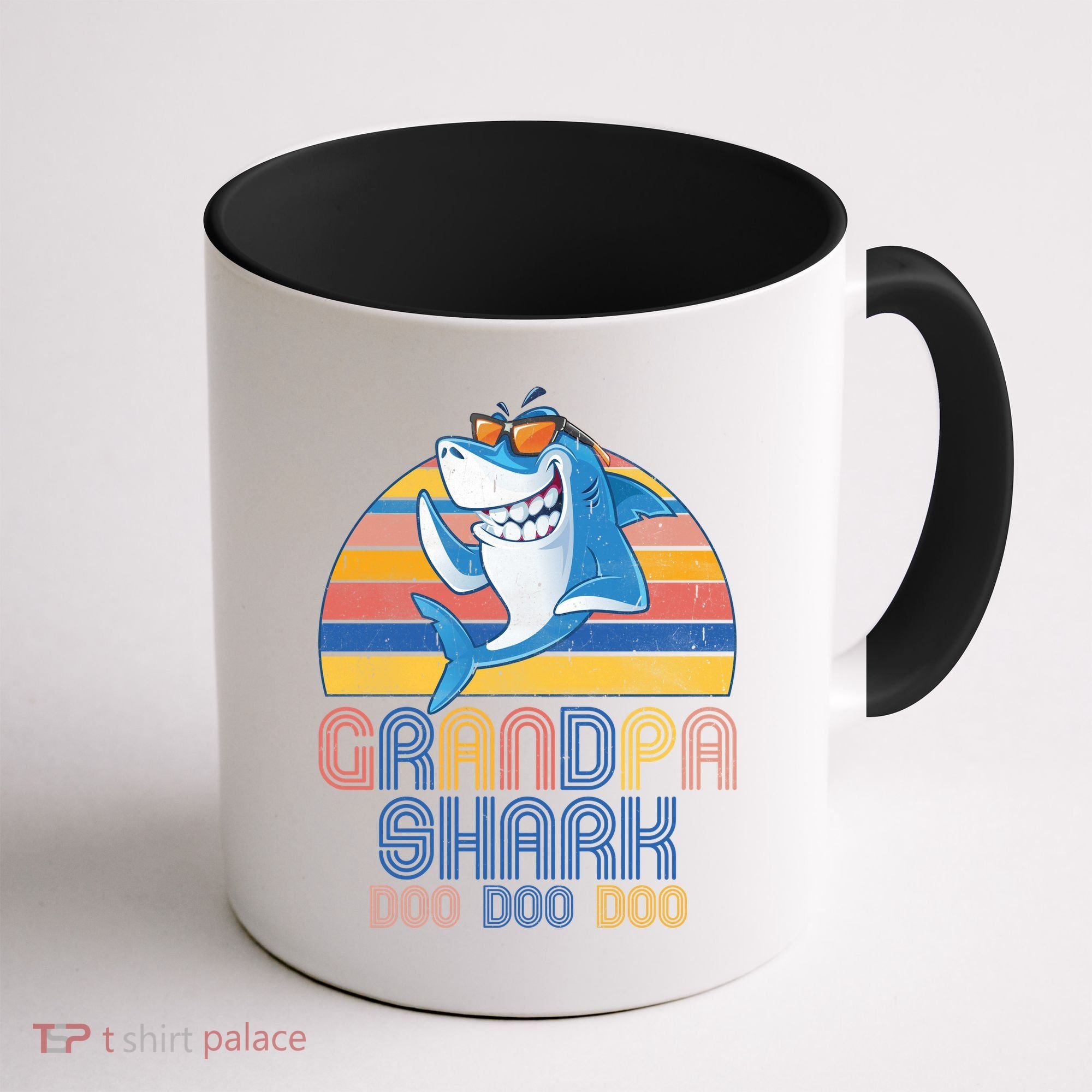 Cool Grandpa Shark Doo Doo Doo Coffee Mug