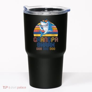 Cool Grandpa Shark Doo Doo Doo Tumbler