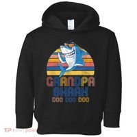 Cool Grandpa Shark Doo Doo Doo Toddler Hoodie thumb 0